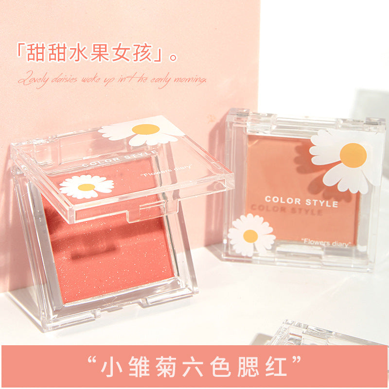 Color Style factory direct makeup explosion model monochrome blush skin skin delicate daisy red spot wholesale - GOLDEN TOUCH APPARELS WOMEN
