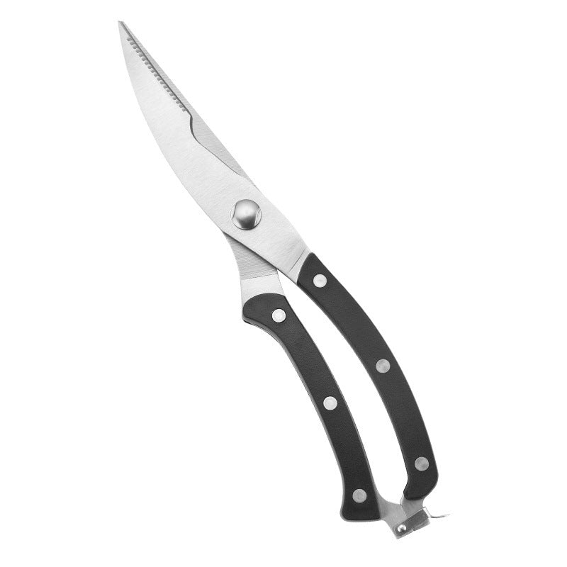 Chicken bone cut multi function kitchen scissors home stainless steel strong duck bone shear food barbecue mortar fish cut.