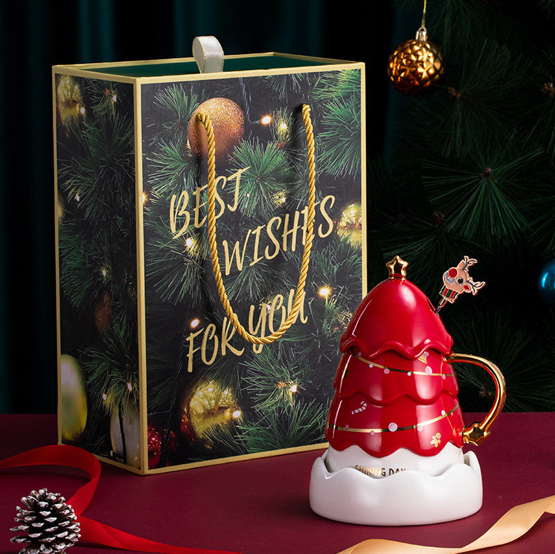 Birthday gift to send girl friends girlfriends practical creative girl heart refined special walking Christmas tree cup
