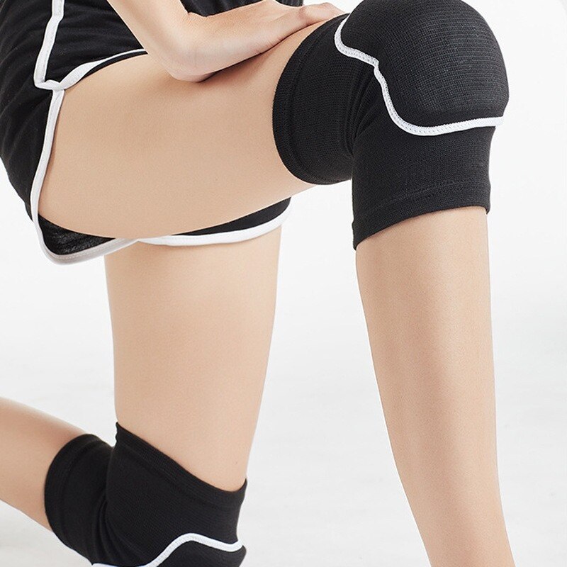 1Pair Sports Knee Pad Adults Kid Dance Knee Protector Elastic Thicken Sponge Knees Brace Support for Gym Yoga Workout Training - GOLDEN TOUCH APPARELS WOMEN