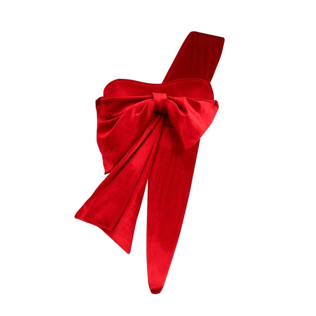 Sexy Christmas Bowknot Backless