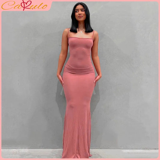 Women's Satin Slip Maxi Dress - Sleeveless, Backless, Bodycon -  Elegant, Sexy Outfit for Birthday Parties, Clubbing, and Sundresses