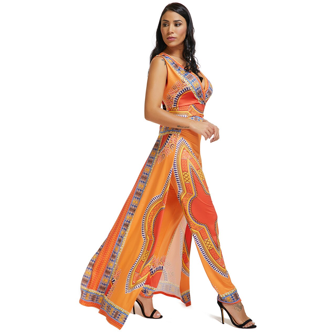 traditional kaftans sleeveless outfit