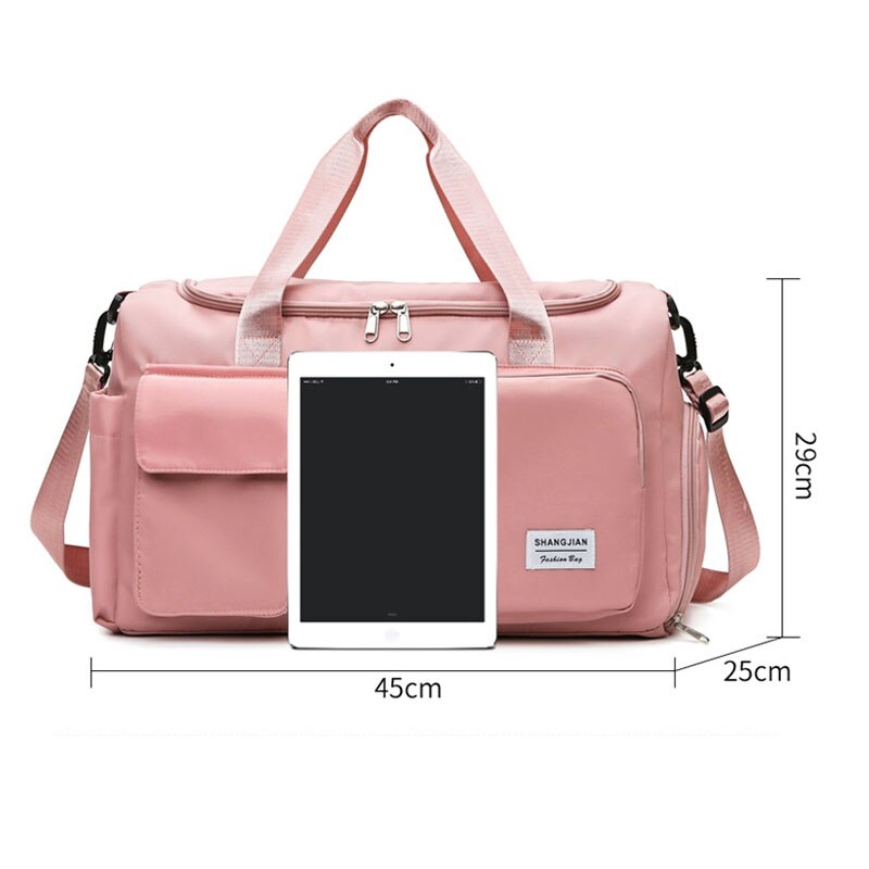 Large Capacity Outdoor Waterproof Travel Bag Luggage Handbag Women Shoulder Bag Nylon Sports Gym Bag Female Crossbody Bag.
