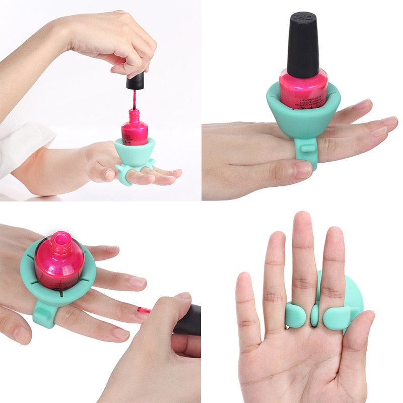 NAIL POLISH HOLDER.