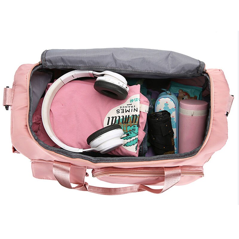 Large Capacity Outdoor Waterproof Travel Bag Luggage Handbag Women Shoulder Bag Nylon Sports Gym Bag Female Crossbody Bag.