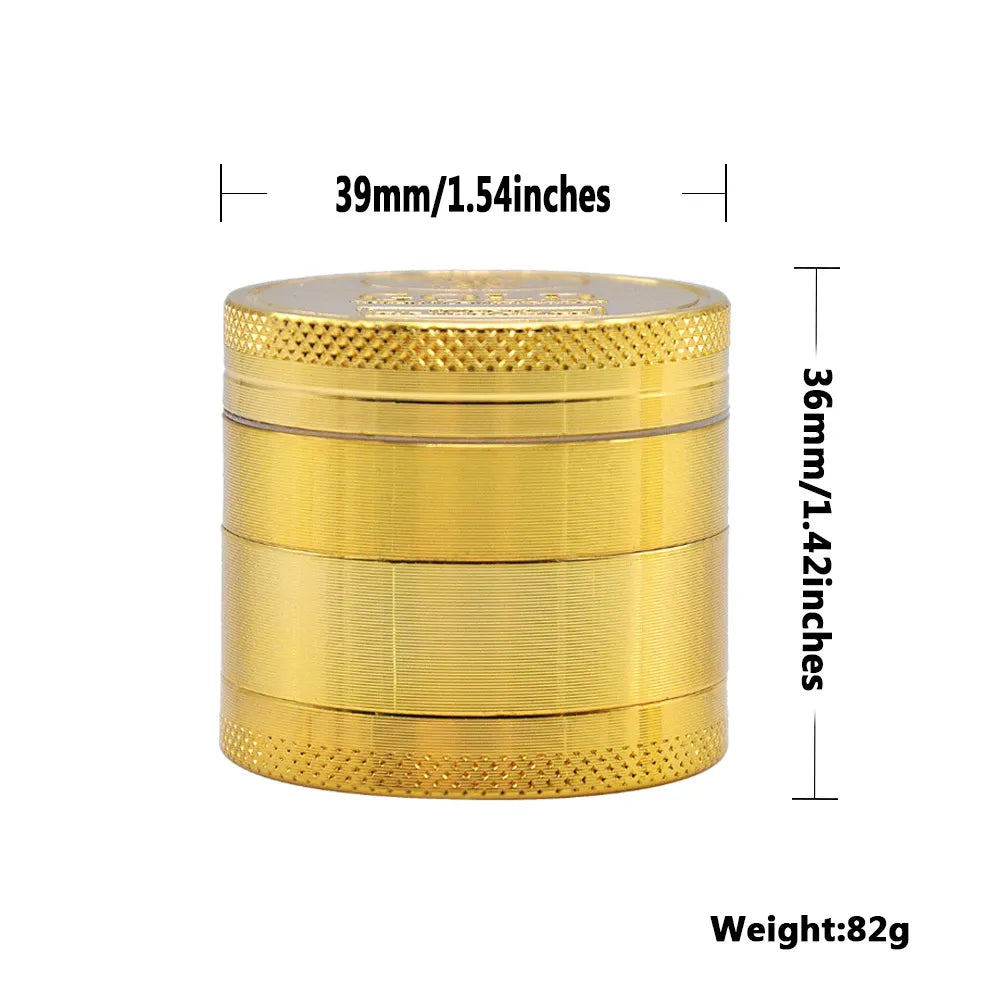 Classic Gold Manual Mini Crusher Smoking Accessories