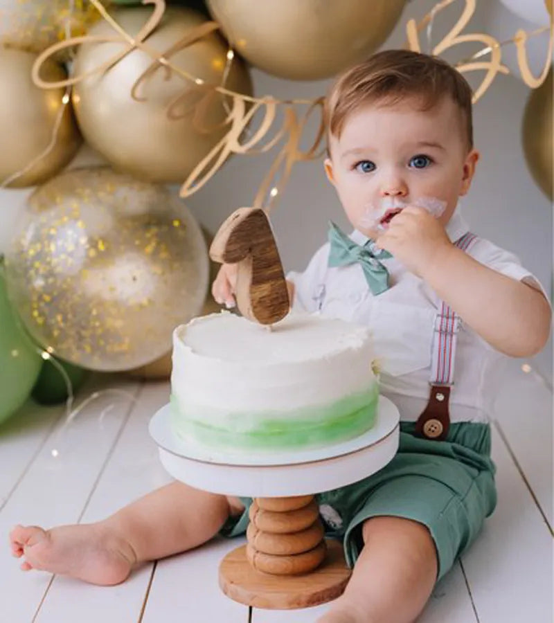 Baby Boy Clothes tSummer Gentleman Birthday Suits Newborn Party Dress Soft Cotton Solid Rmper + Belt Pants Infant Toddler Set