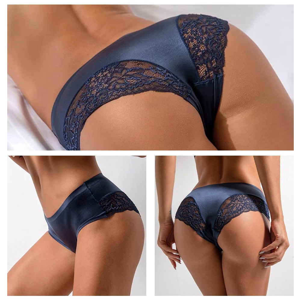 WarmSteps M-XXXXL Large Size Underwear Women's Panties Sexy Lace Briefs Plus Size Lingerie Intimates Female Underpants Stretch - GOLDEN TOUCH APPARELS WOMEN