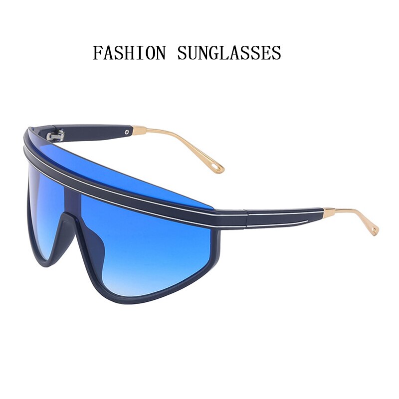 Oversized One-Pieces Sunglasses Women Summer Accessories Sunglasses For Men Fashion Designer Glasses Oculos Vintage Lentes Gafas - GOLDEN TOUCH APPARELS WOMEN