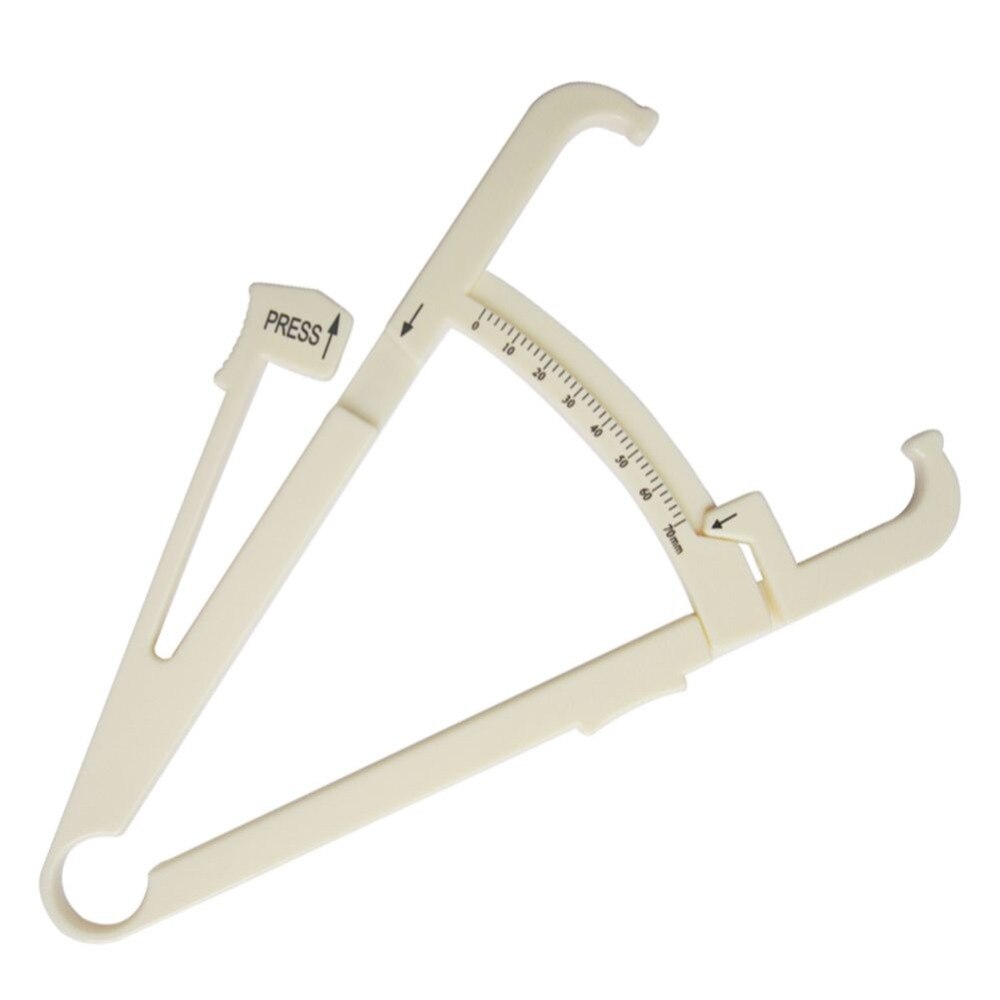 1PCS Crossfit Body Fat Loss Tester Calculator Fitness Caliper Clip Measurement Slim Skin Fold Body Fat Chart Gym Equipment.