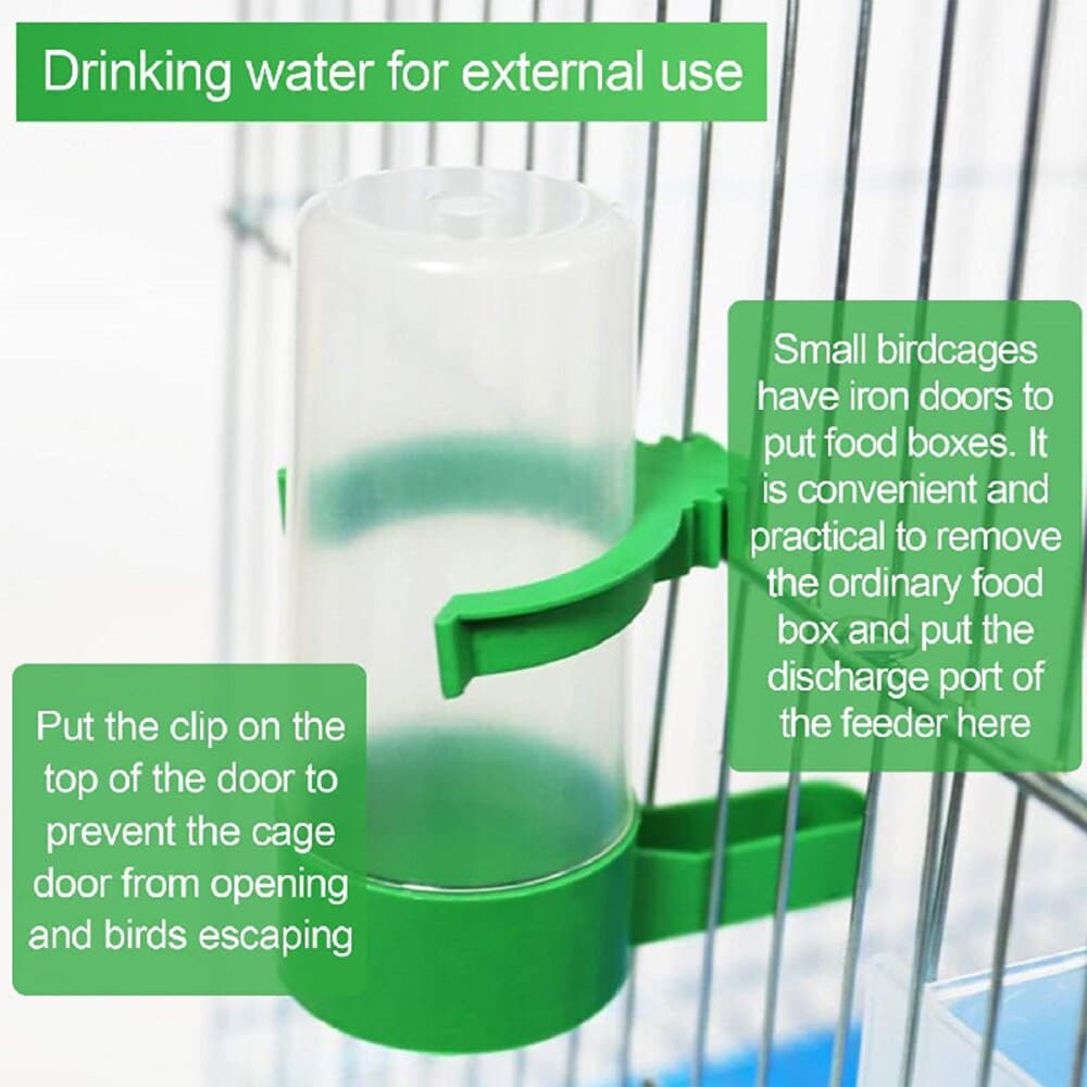 Bird Feeder Water Drinker Automatic Drinking Fountain Pet Parrot Cage Bottle Drinking Cup Bowls Pet Bird Supplies Dispenser - GOLDEN TOUCH APPARELS WOMEN