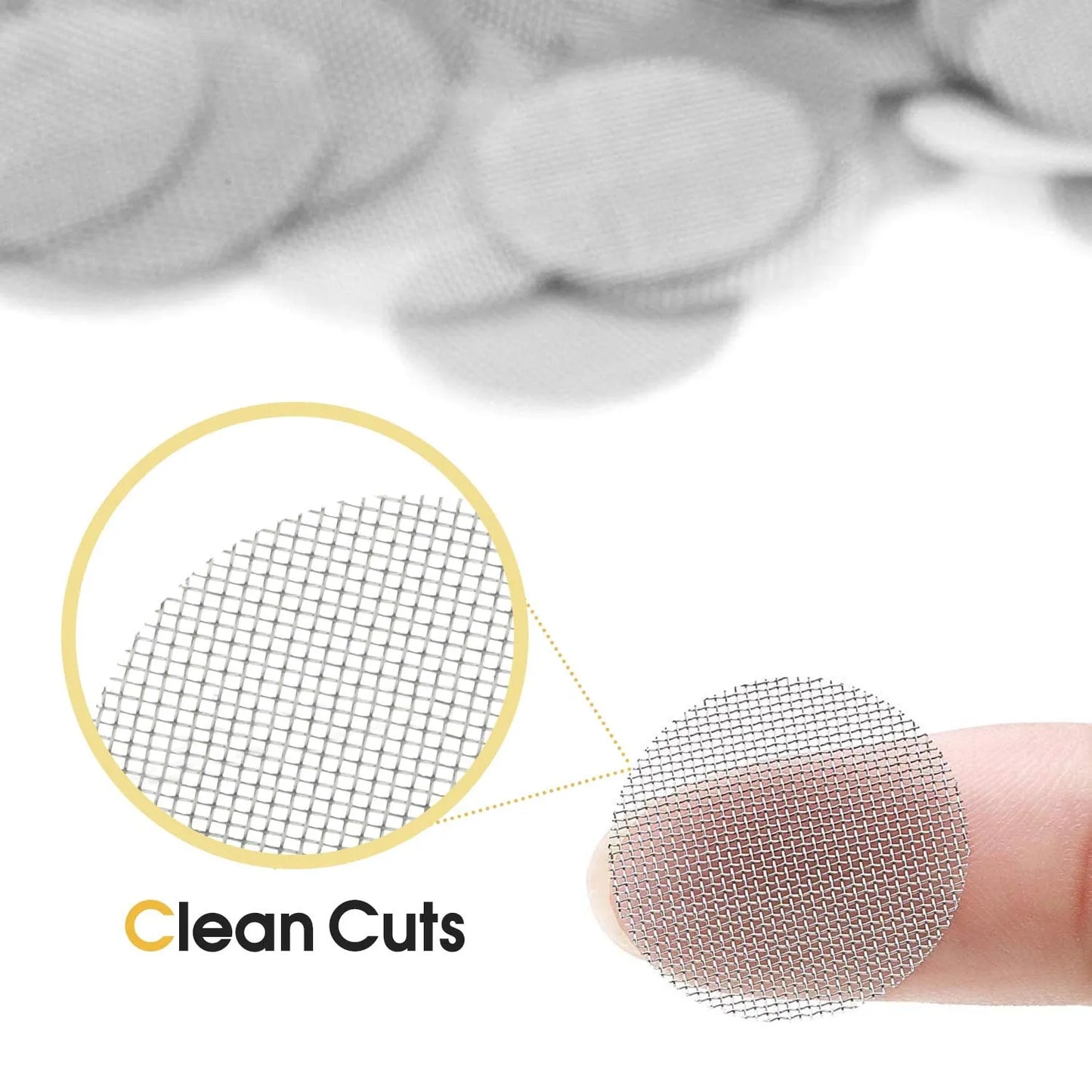 200pcs Stainless Steel Gold Screens Hookah Water Pipe Tobacco Silver Filters 19.05mm Thick Multifunctional Smoking Accessories