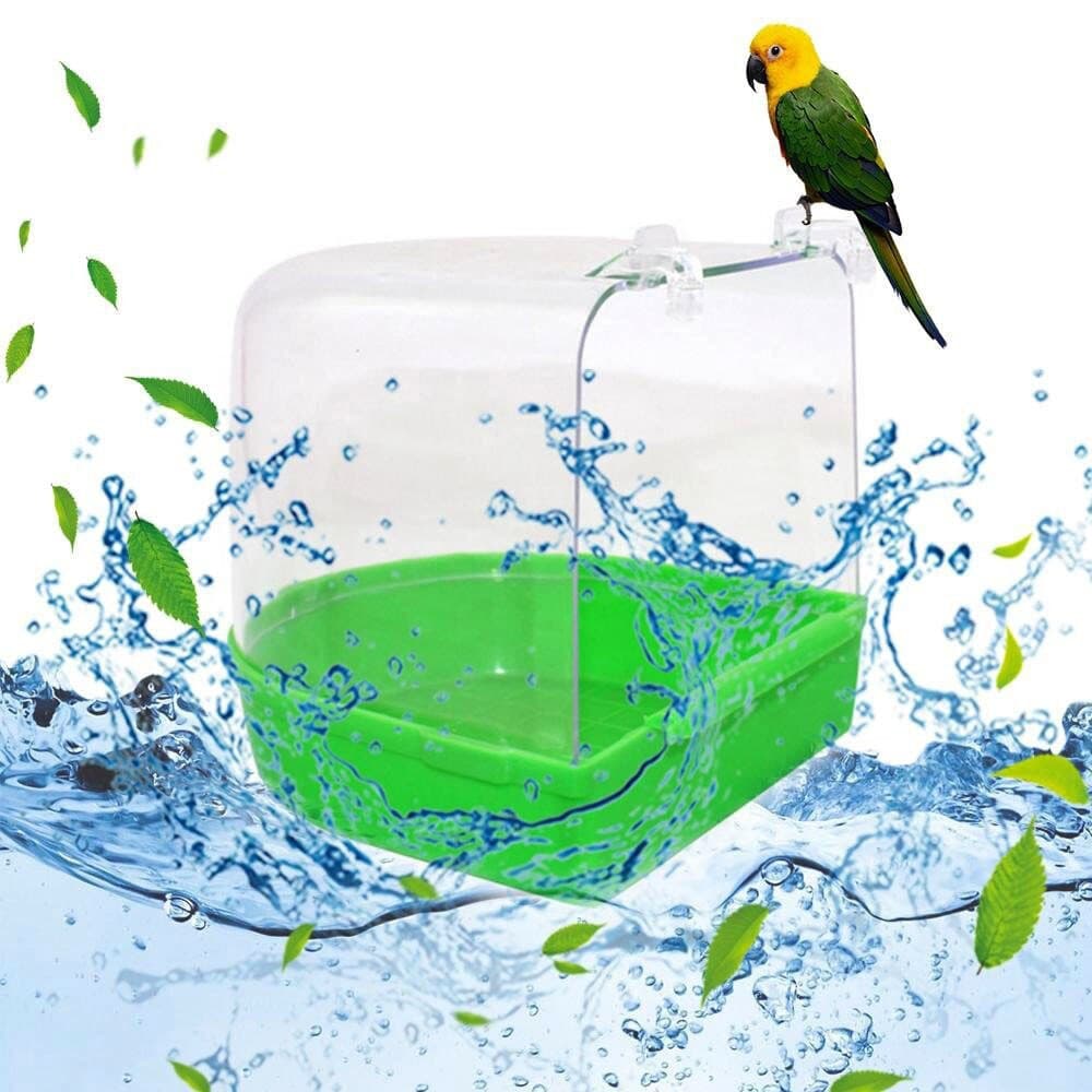 Bird Bath Bathtub Bath Box Bird Cleaning Tool Cage Accessories Parrot Parrots Bathe In External Baths - GOLDEN TOUCH APPARELS WOMEN