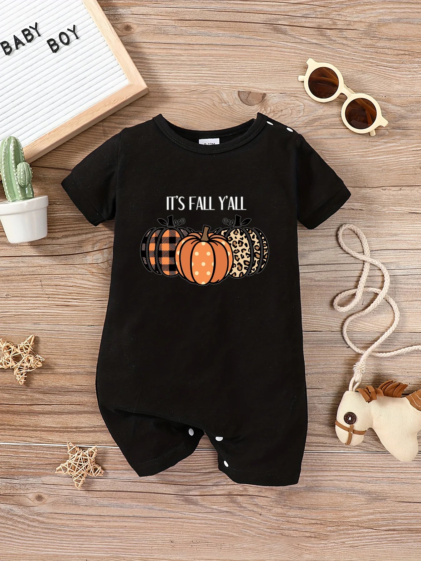 "Adorable 0-18 Months Baby Boy Romper and cute Print"