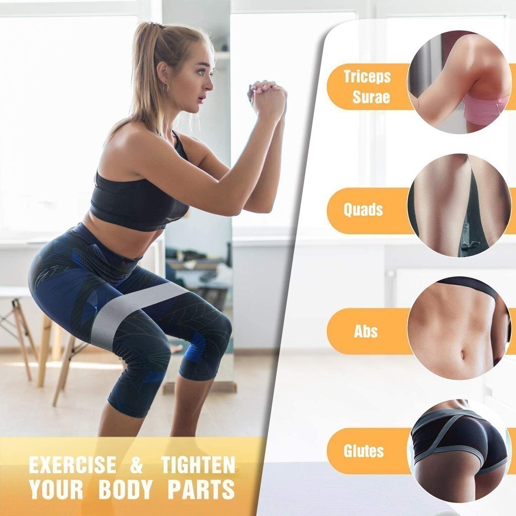 WorthWhile 1 PC Elastic Rubber Bands Set for Women Men for Fitness Gym Home Resistance Booties Band Hip Circle Expander Workout - GOLDEN TOUCH APPARELS WOMEN