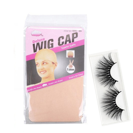 Bel Ange Free Gift - Eyelashes and/or Deluxe Wig Cap (Randomly Selected).