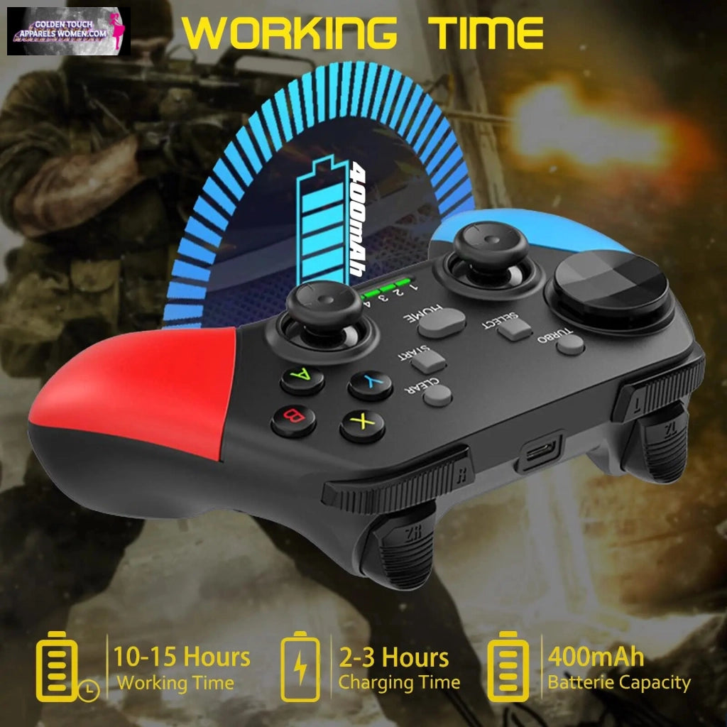 Wireless Gaming Controller for SMART-PHONES /PC - COD Mobile, Genshin Impact, Cloud Gaming - 15hr Playtime