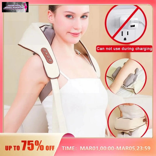 8D Electric Air Compress Kneading Massager - Relaxation Tool for Neck, Shoulder, Back - Chinese Origin