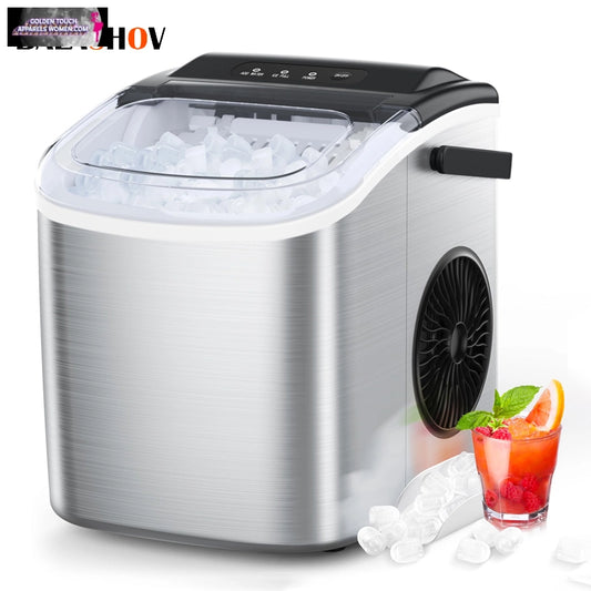 Effortlessly Cool: Electric Ice Cube Maker for Bar, Home, and Office - Automatic and Compact