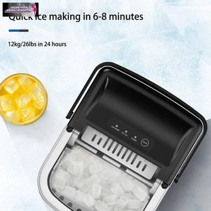 Effortlessly Cool: Electric Ice Cube Maker for Bar, Home, and Office - Automatic and Compact