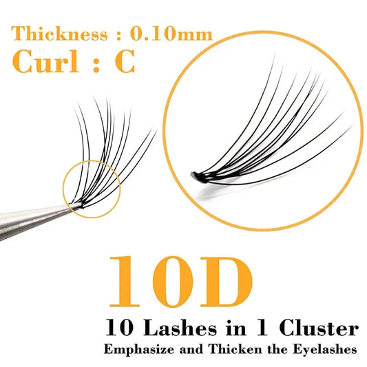 1box of Individual  Natural Style eyelashes 60 ct 6d 10d.