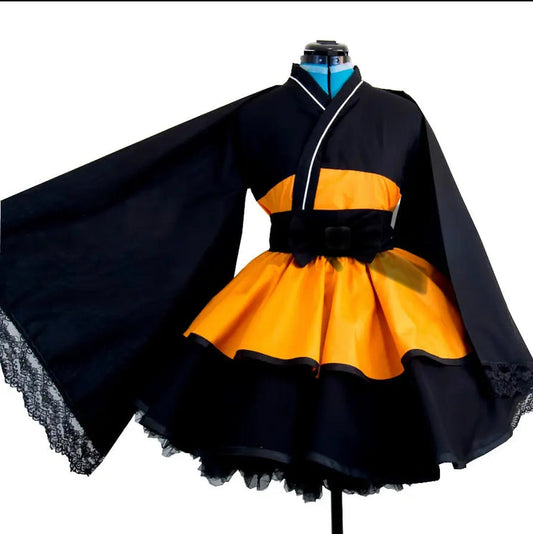 Ninja warrior sundress women female girl dress kimono cosplay 