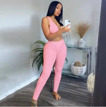 ANJAMANOR Sexy Sweatsuits for Women Comfy Lounge Wear  Two Piece Set Tracksuits.