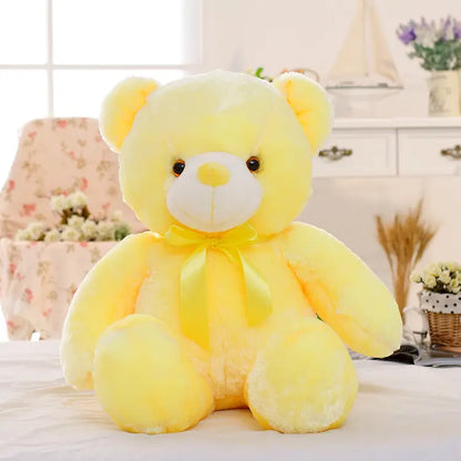 Candy Color Luminous  Plush Toy Teddy Bear  GAMER GIRLS.