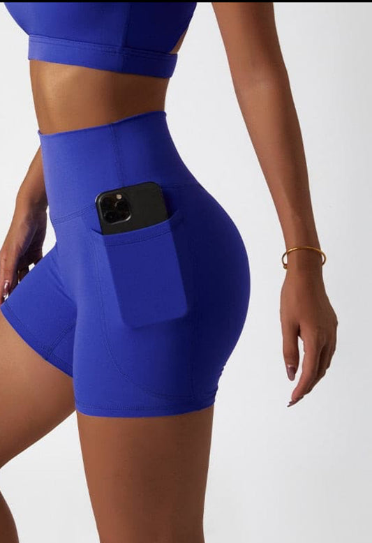 Apple BOTTOM Butt Lift Tight POCKET Pants Sportwear Yoga Shorts