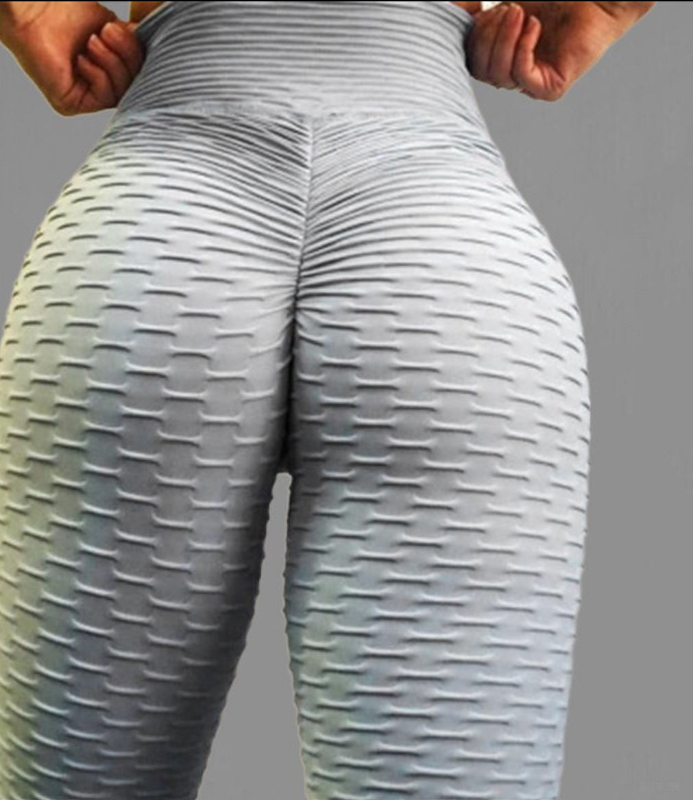 High Waist Gym Tights Women's Leggings Seamless Bubble Sporty Leggings Woman