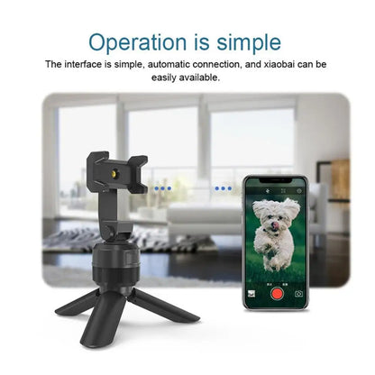 192g Portable 360 Degree Rotation Smart Face Tracking Object Selfie Stick Tripod Portable Aluminum Live Tripod Phone Holder