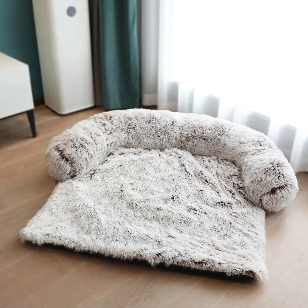 Removable Plush Pet Bed Sofa / Mat Kennel Winter Warm  Pad Washable Cushion Blanket Sofa Cover
