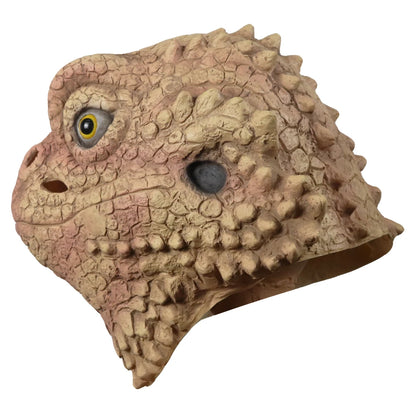 Desert Spiny Lizard Mask Animal Head Mask Halloween Costume Pretend for Adults