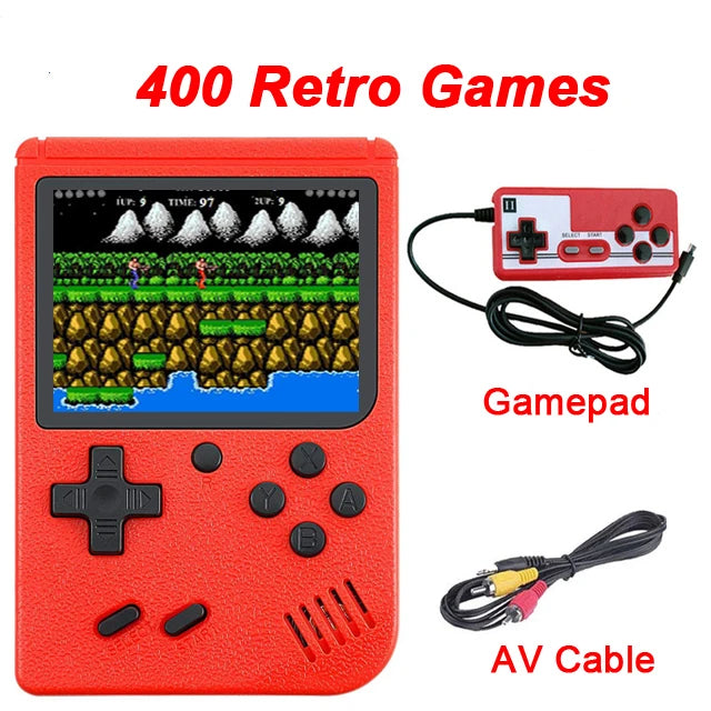 Portable Video Game Console 400 Retro Games in 1 AV Out Two Player Gamepads  Game player For Children Gifts