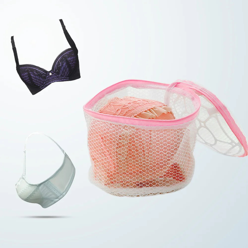 Women Lingerie Bra Underwear Laundry Washing Bags Net Mesh Clothes Sock Washing Organizer Zip Bags Hosiery Saver Bras Protector