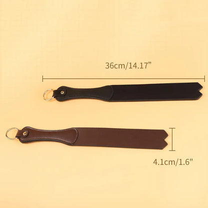 LEATHER FLAT PADDLE STICK.