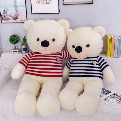 New cute big teddy bear doll plush toy creative leader hug bear pillow doll gift wholesale.