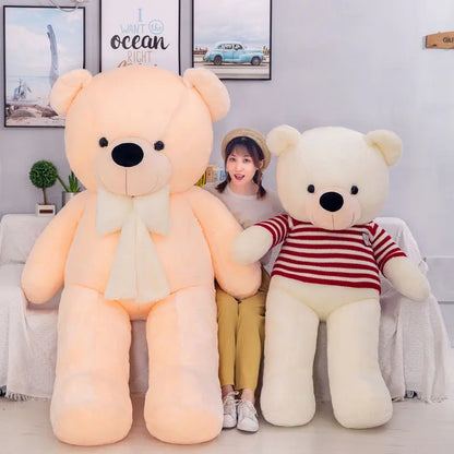 New cute big teddy bear doll plush toy creative leader hug bear pillow doll gift wholesale.