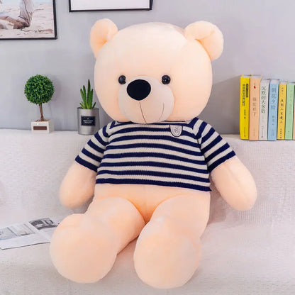 New cute big teddy bear doll plush toy creative leader hug bear pillow doll gift wholesale.