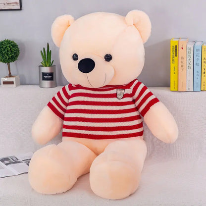 New cute big teddy bear doll plush toy creative leader hug bear pillow doll gift wholesale.