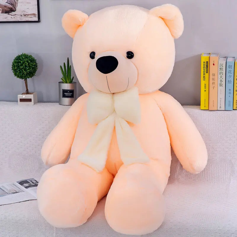 New cute big teddy bear doll plush toy creative leader hug bear pillow doll gift wholesale.