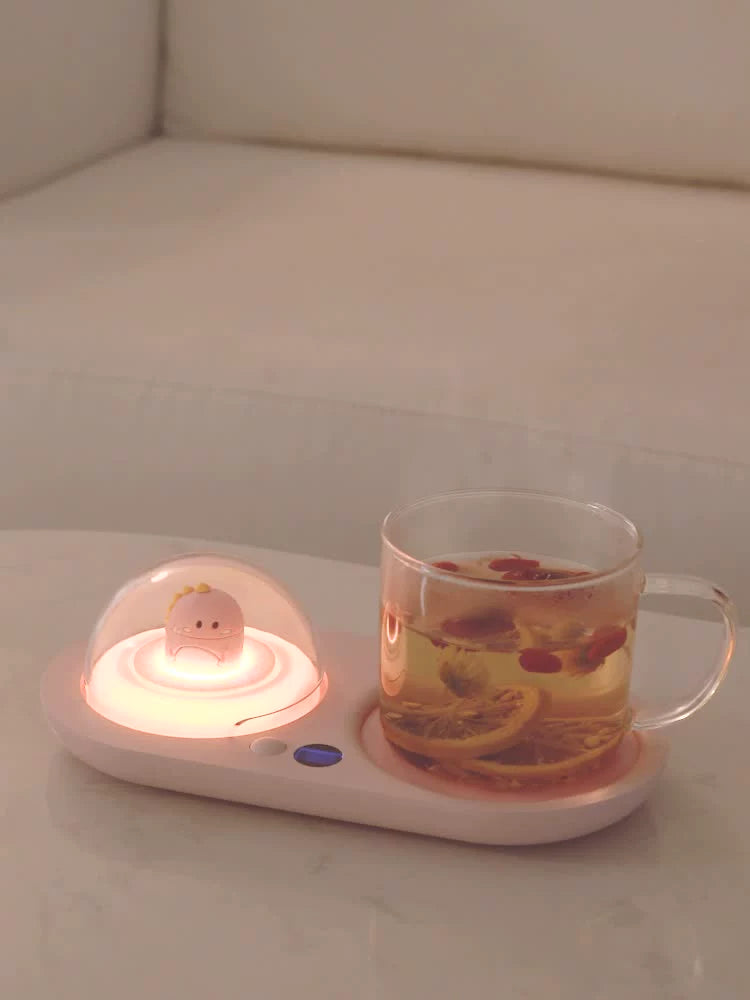 warm cup creative home Valentine's day constant temperature coaster gift for girlfriend automatic heating warm coaster