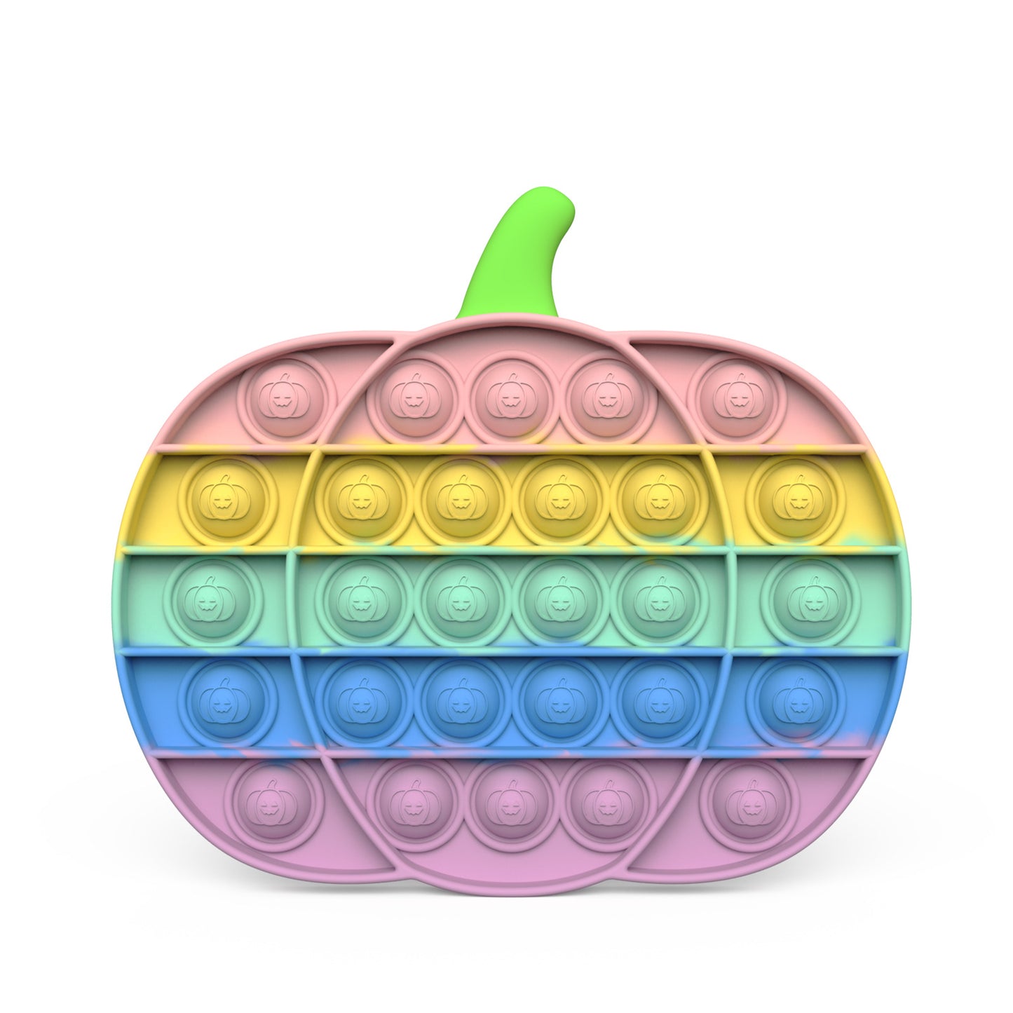 Halloween Rainbow Color Pumpkin Catcher Pioneer Top Drop Decompression Toy Amazon Push Pop Fidget
