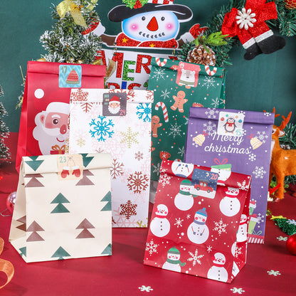Christmas paper bag New Year's Day New Year gift gift packaging bag paper bag candy gift bag apple bag cross-border new