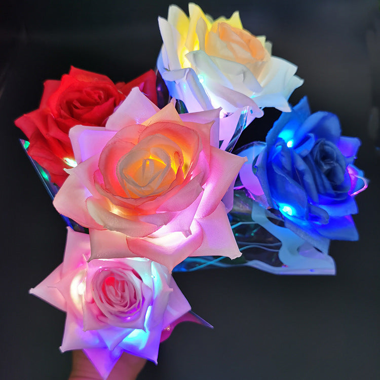 Valentine's Day LED Glow Roses - Unique Tanabata Gift for Valentine's Day