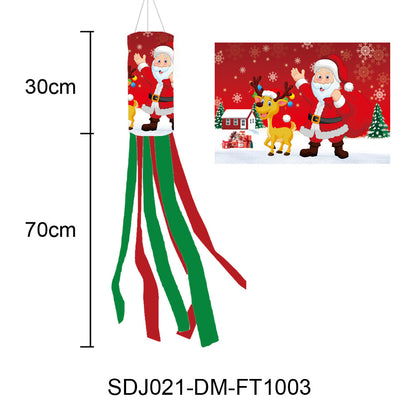 Christmas decoration Santa wind crate stock outdoor garden banner Christmas atmosphere layout flag can