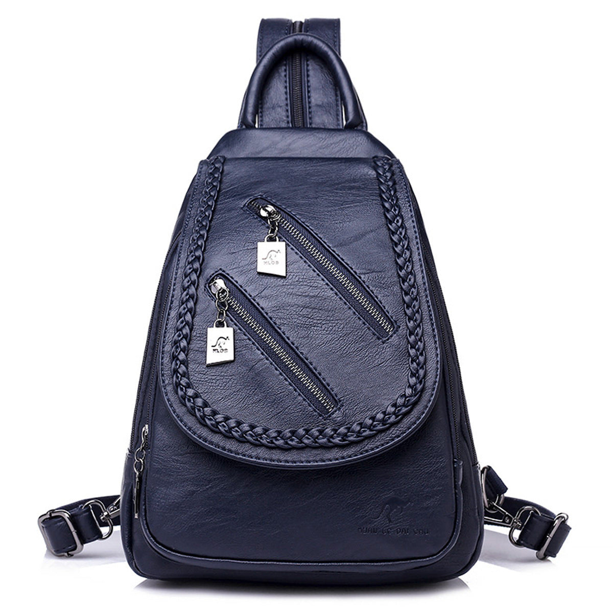 Optimize product title: "Versatile Large Capacity Soft Leather Student Backpack - Outdoor Travel Bag for Women"