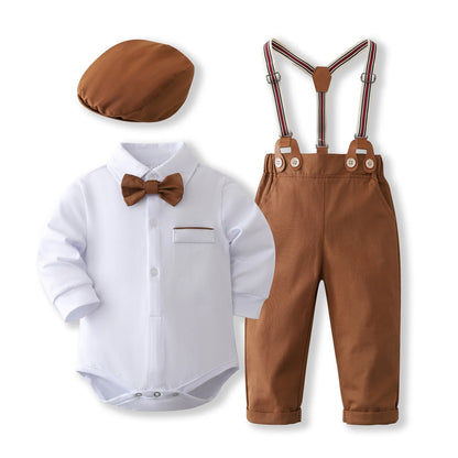 Newborn Baby Boy Clothes Set 0 to 3 6 9 12 Months 1st Birthday Party Infant Boys Sets Clothing Outfit Romper Shirts Pants Suit