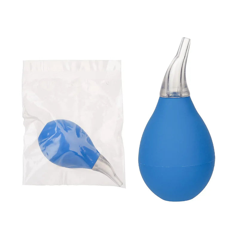"Safe and Effective Silicone Baby Nasal Aspirator - Clear Nasal Passages"